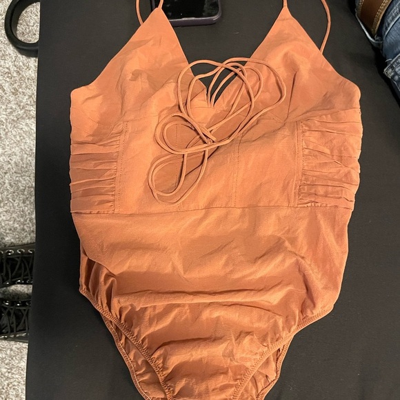 Rust Orange brown Women's Bodysuit - Picture 1 of 2
